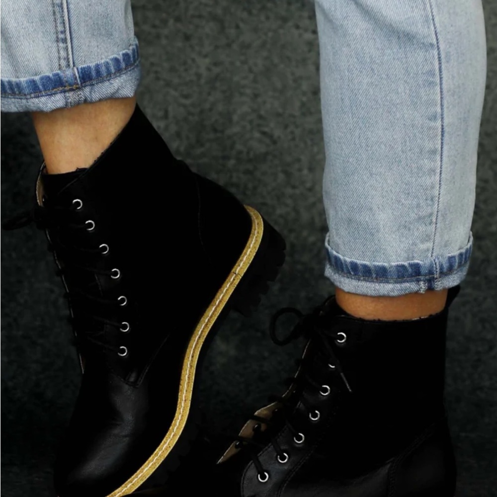 Miim black lace up booties - Picture 4 of 4
